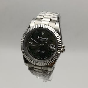 Reloj Mecánico SEILOCE Japonés NH35, Diseño Deportivo con Esfera Romana Verde, Correa de Acero Multifunción, para Hombre, Estilo Casual y de Negocios - Product Image 2