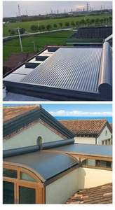 <span class=keywords><strong>Volet</strong></span> <span class=keywords><strong>roulant</strong></span> automatique télécommandé en alliage d'aluminium Mingkai pour véranda, isolation thermique, pare-soleil uni - Product Image 6