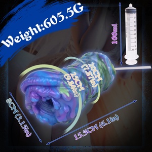 Masturbador de Bolsillo con Forma de Criatura Alienígena de Fantasía, Copa Masturbadora de Silicona Suave con Textura, Juguete Sexual Duradero para Hombres - Product Image 6