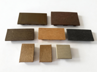 Bouchon d'extrémité de tube WPC, bouchon carré et rectangulaire en bois-plastique pour tuyau, tube plat, fabrication chinoise, bouchon de tube carré par estampage et injection