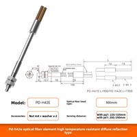 AKUSENSE-Sensor de fibra óptica serie P M4/M6 350, reflexión difusa de vidrio de cuarzo de alta temperatura, longitud de onda de 1064nm,