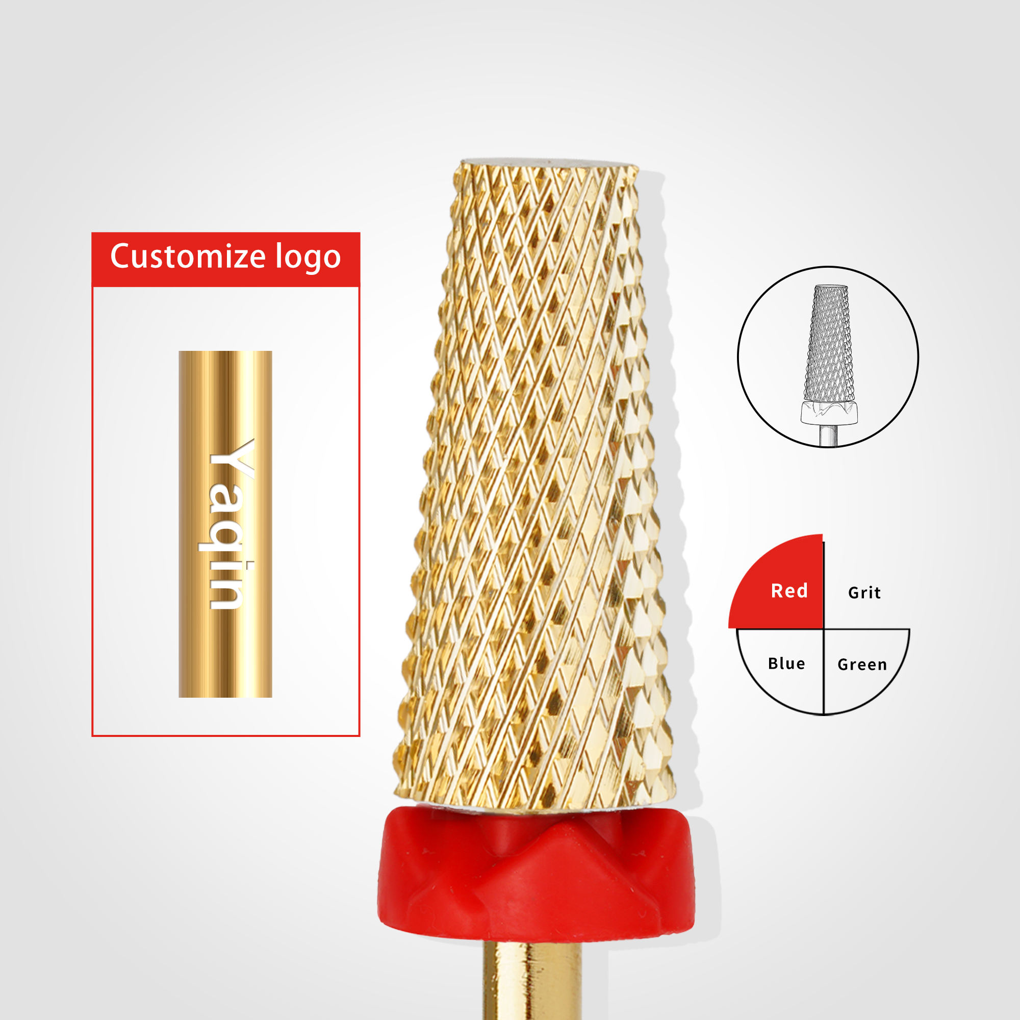 conical flat head bit