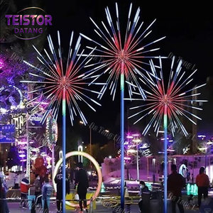 Lumières LED d'arbre de Noël style pissenlit, étanches IP65, couleurs personnalisables pour entrées d'hôtels, parcs, marchés de Noël en extérieur - Product Image 3