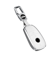 Étui de protection pour clé de voiture en alliage d'aluminium pour Mercedes Benz Maybach C200L S450L CLASS Porte-clés Porte-clés Sac Accessoires pour clés de voiture
