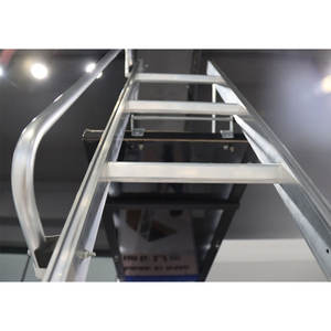 บันไดพับเก็บได้สำหรับห้องใต้หลังคา น้ำหนักเบา แข็งแรง ทนทาน ทำจากอลูมิเนียม พร้อมราวจับ - Product Image 6