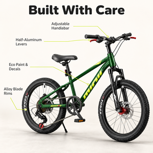 Vélo pour enfants disponible en plusieurs couleurs, 18, 20, 22 pouces, cadre en acier à haute teneur en carbone entièrement soudé à l'argon, design à suspension, vélo pour enfant - Product Image 2