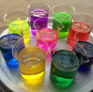 Coloranti disciolti in acqua fluorescente verde rosso giallo blu pigmento refrigerante per soluzione antigelo
