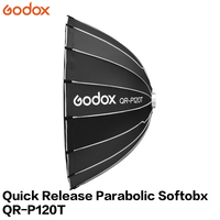 Godox Softbox Accessoires QR-P120T 120CM Quick Release Parabolic Softbox Video LED Light Live Broadcast Bowens Studio Flash