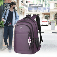 Sac à dos unisexe en polyester pour l'Amérique du Nord avec fermeture éclair, idéal pour les voyages, les loisirs et l'école secondaire
