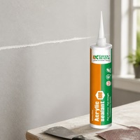 Adhésif de finition à base d'eau 888 pour portes et fenêtres, plinthes, anti-décoloration et étanche