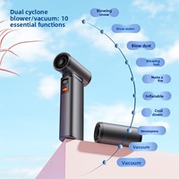 Ventilateur Violent Mini Portable pour Camping et Extérieur, Souffleur Turbo 130000 RPM Haute Vitesse, Sans Balais, en Plastique, avec Batterie au Lithium et Fonction Aspirateur