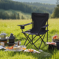 Dericsson extérieur Portable Camping chaise pliante pêche pique-nique Barbecue chaise Ultra léger chaise arrière