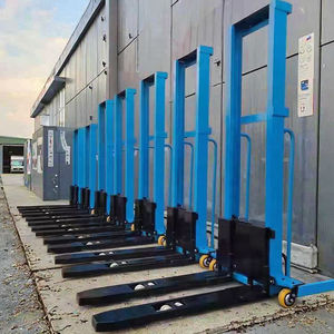 Montacargas Eléctrico Portátil de Una Tonelada, Carretilla Elevadora de Carga, Descarga Hidráulica, Apilador Autoelevador, Operación de Pie - Product Image 3