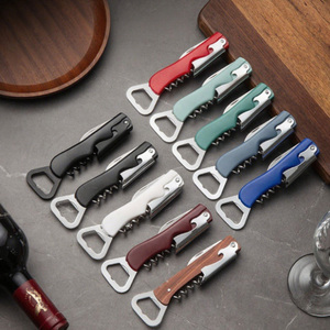 Tire-bouchon de serveur en acier inoxydable, ouvre-bouteille multifonctionnel pour vin et bière, outil de bar portable pour restaurant et usage domestique - Product Image 5