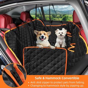 Funda Protectora para Asiento de Coche para Perros, Oxford, Resistente al Agua, Antiarañazos, Antideslizante, Tipo Hamaca, para Asiento Trasero, para Todas las Estaciones, Tamaños Personalizables, Logotipo Personalizado - Product Image 4