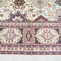Tapis turc lavable 9x12 pieds, tapis de prière moderne afghan Qum, prix, tapis en coton et soie fait à la main