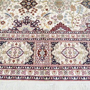 Alfombras Turcas Lavables de 9x12 pies, Alfombras de Oración Modernas Afganas <span class=keywords><strong>Qum</strong></span>, Precios de Alfombras de Seda y Algodón Hechas a Mano - Product Image 5