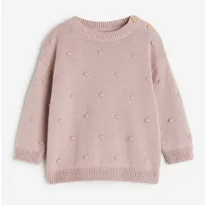 사용자 정의 겨울 옷 아기 스웨터 청키 니트 특대 면 니트 점퍼 아기 풀오버 스웨터