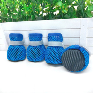 Zapatos de malla para perros, color rosa, transpirables, antideslizantes, para perros pequeños y medianos, uso en exteriores - Product Image 3