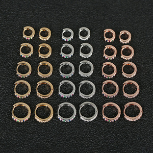 DAIHE – petites boucles <span class=keywords><strong>d</strong></span>'oreilles personnalisables en <span class=keywords><strong>argent</strong></span> 925 et diamant, bijoux de mode, manchette <span class=keywords><strong>d</strong></span>'<span class=keywords><strong>oreille</strong></span> - Product Image 6