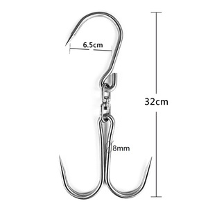 Gancho de Carnicería Giratorio en Forma de S, de Acero Inoxidable 304, para Colgar Carne en Mataderos, con Función de Rotación - Product Image 2