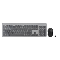 Ensemble clavier et souris sans fil 2.4G de vente chaude opération de membrane de conception mince