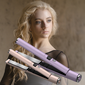 Nueva tecnología, doble calentamiento rápido, 2 en 1, rizador de pelo de titanio, rizador de pelo Tong con Clip, estilizador de pelo de salón - Product Image 5