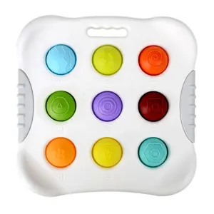 Nuevo diseño de silicona simple hoyuelos tablero botón pop fidget juguete para niños alivio del estrés push pop presionando juguete sensorial