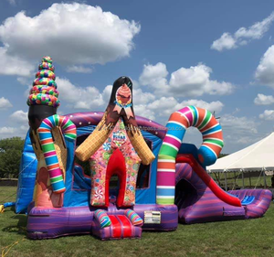 Sweet Candy Land Bounce House gonflable à thème Tailles personnalisées certifiées EN71 pour les fêtes d'enfants Château gonflable certifié CE - Product Image 2