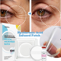 ZS Logo Personnalisé Microneedling Anti-Rides Patchs D'acide Hyaluronique Peptides Anti-Âge HA Microneedle Patch Microdart Patch