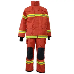 Nomex fabric EN469 fireman uniform firefighter suit