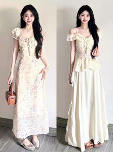 New Summer Casual Dress for <strong>Women</strong>, Elegant and Sexy Off Shoulder Street Printed Tube Skirt - Product Image 5