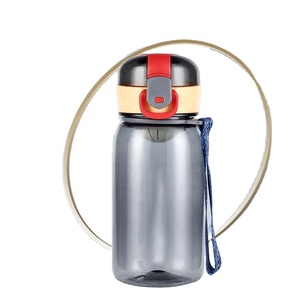 Botol air minum anak-anak plastik portabel, botol air 400ML untuk olahraga Fitness, cangkir minum rumah kantor, peralatan minum dengan tali - Product Image 3