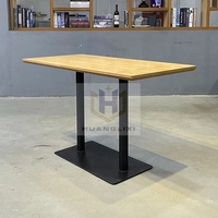 Meubles de pub et de restaurant commerciaux Offre Spéciale Table Fast Food Cafe Shop Tables à manger en MDF contreplaqué à vendre