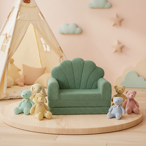 Silla Infantil Personalizada, Plegable, Sofá para Niños Pequeños, Convertible en Cama, Funda Lavable Suave para Siesta, Juego y Guardería, Fábrica B2B - Product Image 1