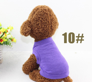 Chaleco de Verano para Perros Pequeños y Chihuahuas, 100% Algodón <span class=keywords><strong>Puro</strong></span>, Color Sólido, Ropa para Mascotas - Product Image 5