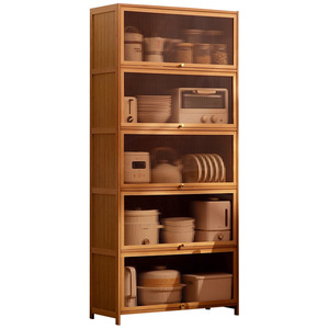 Aparador sencillo de pie, mueble de almacenamiento para cocina, armario multifuncional de gran capacidad para vajilla en la sala de estar - Product Image 5