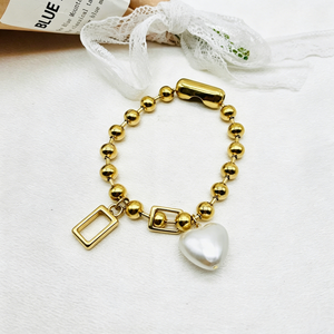 Solicite Catálogo de Pulseras Españolas con <span class=keywords><strong>Perlas</strong></span>, Brazaletes de Cuentas, Joyería de Moda para Mujer, Joyería de Alta Calidad, Bolas 316L - Product Image 2