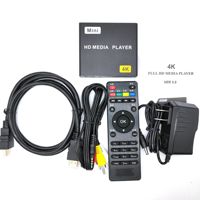 Mini Reproductor Multimedia HD 1080P con Pantalla AD, USB, Video Multimedia, HDD, Reproductor de Video AV IR MKV/SD/MMC/AV/Reanudación Automática, Hecho en Shenzhen