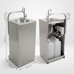 Évier de cuisine extérieur en acier inoxydable, station de lavage des mains portable, évier de cuisine portable en acier inoxydable - Product Image 2