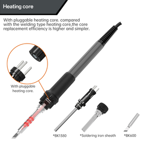 Bakon BK881 Lead-Free Iron <strong>Soldering</strong> 560W <strong>2</strong> in 1 Hot Air De-<strong>Soldering</strong> Station for Mobile Phone Rework - Product Image 6