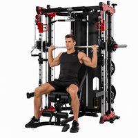 Power Rack Multifonctionnel pour la Maison : Cage de Musculation, Système de Poulies, Station de Tractions, Équipement d'Entraînement avec Barre