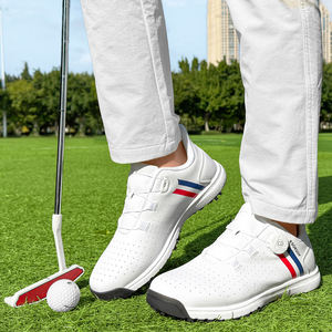 Zapatos de Golf de Microfibra de Cuero Impermeables y Antideslizantes con Excelente Amortiguación de Larga Duración, Personalizados de Fábrica OEM para Hombre - Product Image 3