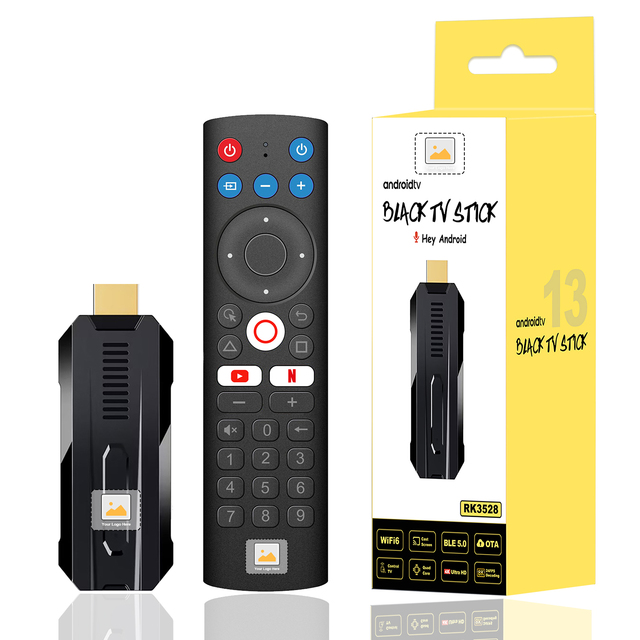R3 Iatv Stick RK3528 Android13.0 Smart Fire TV Stick Media Player Android TV Sticks 2024 Best New Wifi 6 BT5.0 2GB ROM 16GB 8K