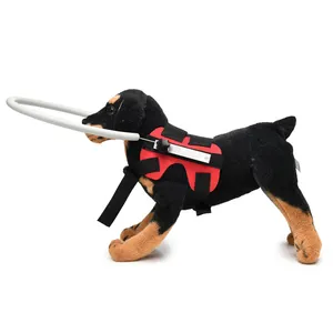 ペットセーフティハーネスブラインドドッグハローハーネス保護ガイドトレーニングベスト衝突防止カラーソフトハーネス犬