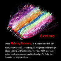 Leurre de Traîne Flash Mylar Tête Cuivre Sea Witch 13cm/5.12" pour Thon, Vivaneau, Eau Salée, Ballyhoo, Bar et Calamars (Jigs) – DIY