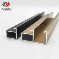 Porte en verre en aluminium à profil mince série 6000 pour armoires de cuisine Service de coupe personnalisable