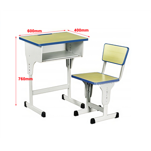 Ensemble de chaises et tables d'école ergonomiques, bureau d'école personnalisé et ensemble chaise-bureau pour adultes - Product Image 2