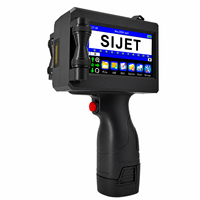 Imprimante jet d'encre portable TIJ 2.5, 25,4 mm, pour la codification de la date, des lots, des codes-barres et des codes QR sur carton, bouteille, plastique, métal