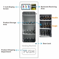 Distributeurs automatiques de snacks et de boissons 24h/24 en gros avec écran tactile SDK, logiciel de gestion des stocks, bières, boissons gazeuses et packs